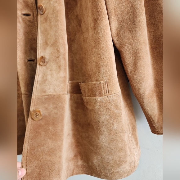 Bernardo Genuine Soft Suede Leather Jacket - Picture 13 of 16